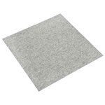 vidaXL Tapis 20 Pièces Gris clair 50 x 50 cm 100  Polypropylène