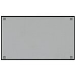 vidaXL Tableau noir magnétique mural noir 100x60 cm verre trempé