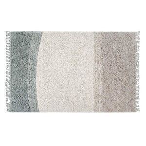 Tapis laine bleu dégradé - 140 x 200 cm