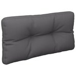 vidaXL Coussins de palette 2 Pièces anthracite tissu