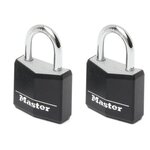 2 cadenas en aluminium 30 mm avec couverture vinyle noire