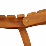 vidaXL Chaise longue 2 Pièces Marron 55 x 184 x 64cm Bois d'acacia massif