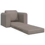 vidaXL Canapé-Lit Taupe 98 x 71 x 83 cm tissu