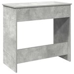 vidaXL Bureau Gris béton 80x40x75 cm Aggloméré