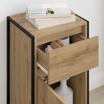 vidaXL Buffet Chêne artisan 81 x 36 x 150.5 cm Bois d'ingénierie