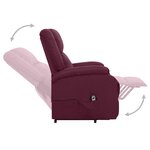 Vidaxl fauteuil inclinable violet tissu