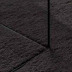 vidaXL Tapis Noir 140 x 200 cm Polyester