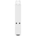 vidaXL Pieds de table basse Blanc 2 pièces 40 x (30-31) cm Acier