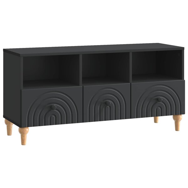 vidaXL Meuble TV 102 x 34 5 x 50 cm Noir Bois d’ingénierie