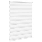 vidaXL Store zèbre blanc 115x100 cm largeur du tissu 110 9cm polyester
