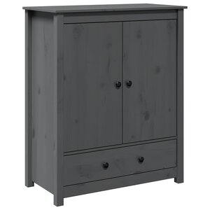 vidaXL Buffet Gris 83x41 5x100 cm Bois massif de pin