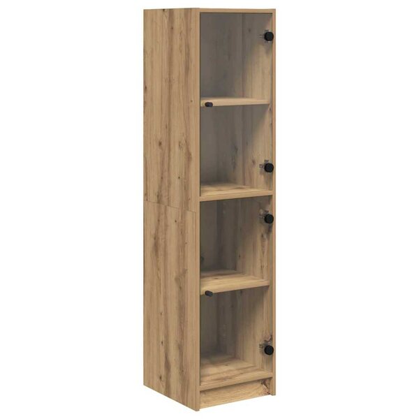 vidaXL Haut Armoire Chêne artisanal 35 x 37 x 142 cm Bois d'ingénierie