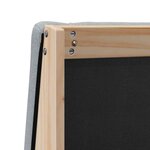 vidaXL Tête de lit capitonnée Gris clair 150 cm Pin massif