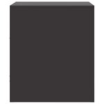 vidaXL Table de chevet noir 34 5x39x44 cm acier