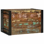vidaXL Boîte de rangement Marron et Noir 80 x 50 x 50 cm bois recyclé