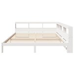 vidaXL Lit bibliothèque sans matelas blanc 180x200 cm bois pin massif