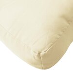 vidaXL Coussin de palette crème 60x60x9 5 cm tissu oxford