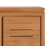 vidaXL Meuble TV 110x30x40 cm Bois de teck massif