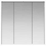 vidaXL Armoire Miroir de Salle de Bain Chêne noir 73.5 x 15.5 x 70 cm