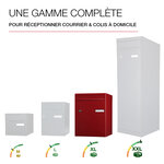 Boite à colis atout 1 porte rouge ral 3004 b