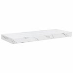 vidaXL Étagère Murale 2 Pièces Marbre blanc 60 x 23 5 x 4 cm