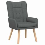 vidaXL fauteuil Gris foncé 63 x 67 x 94 cm Tissu Sherpa