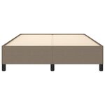vidaXL Cadre de lit Taupe 140x190 cm Tissu