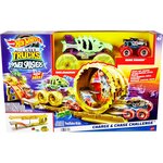 Mattel HYT07 - Hot Wheels - Monster Trucks défi course électrifiante