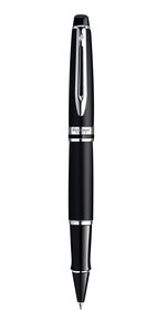 Waterman stylo roller expert  pointe fine  noir mate  recharge noire pointe fine  coffret cadeau