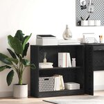vidaXL Étagère Chêne noir 80 x 24 x 76 cm Bois d'ingénierie