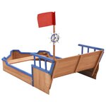 Vidaxl bac à sable bateau pirate bois de sapin 190x94 5x101 cm