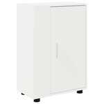 vidaXL Ensemble meuble TV Montage mural 4 Pièces Blanc Bois d'ingénierie