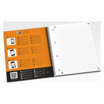 Bloc notebook 230x297 a4+ petits carreaux 5x5 160p oxford