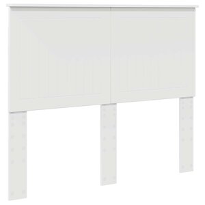 vidaXL Tête de lit avec tête de lit Blanc 120 cm Bois d'ingénierie