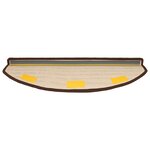 vidaXL Tapis d'escalier auto-adhésifs 15 Pièces Marron 80 x 24 5 x 3 5 cm