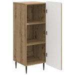 vidaXL Buffet Chêne artisanal 34 5 x 33 x 92 cm Bois d'ingénierie