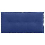 vidaXL Coussin de Dos Bleu police 100 x 50 cm Tissu en velours côtelé