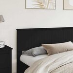 vidaXL Tête de lit Chêne noir 200 cm Bois d'ingénierie