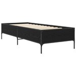 vidaXL Cadre de lit Chêne noir 80 x 200 cm Bois d'ingénierie