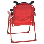 vidaXL Jeu de bistro avec parasol pour enfants 3 Pièces Rouge