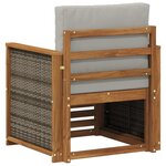 vidaXL Sofa de milieu extérieur Naturel