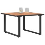 vidaXL Table basse Noir et Marron 55 x 55 x 35 cm