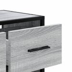 vidaXL Meuble TV sonoma gris 60x31x39 5 cm bois d'ingénierie et métal