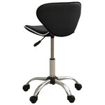 vidaXL Chaise de bureau Noir Similicuir