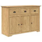 vidaXL Buffet BODO Marron miel 115 5 x 44 x 80 cm Bois d'ingénierie