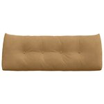 vidaXL Coussin de Dos Marron 120 x 24 x 50 cm Velours