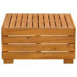 vidaXL Table d'appoint de jardin Bois d'Acacia Massif Marron