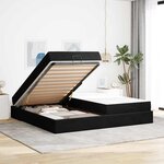 vidaXL Cadre de lit Noir 200 x 200 cm Velours