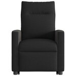 vidaXL Fauteuil inclinable noir tissu