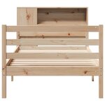 vidaXL Lit bibliothèque sans matelas 90x200 cm bois de pin massif